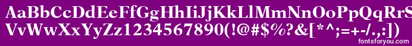 NewAsterLtBold Font – White Fonts on Purple Background