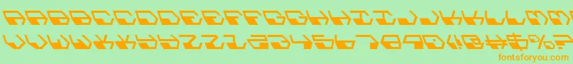 Deranianl Font – Orange Fonts on Green Background