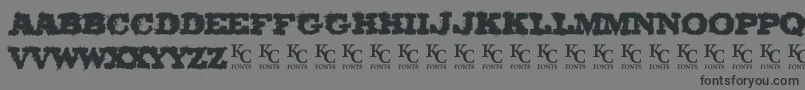 OlCowboyDemo Font – Black Fonts on Gray Background