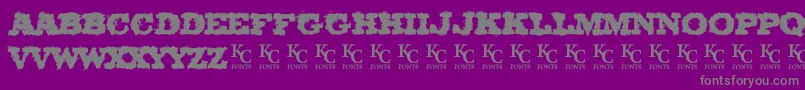 OlCowboyDemo Font – Gray Fonts on Purple Background