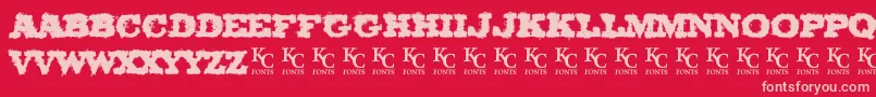 OlCowboyDemo Font – Pink Fonts on Red Background