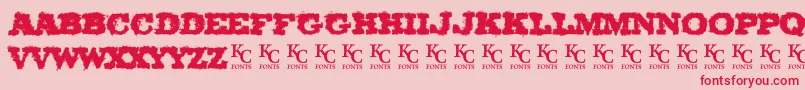 OlCowboyDemo Font – Red Fonts on Pink Background