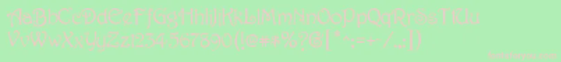 HarbingerRegular Font – Pink Fonts on Green Background