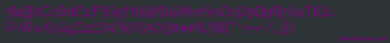 fuente HarbingerRegular – Fuentes Moradas Sobre Fondo Negro