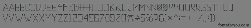 Khemala-fontti – mustat fontit harmaalla taustalla