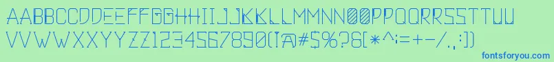 Khemala Font – Blue Fonts on Green Background