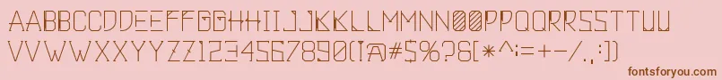 Khemala Font – Brown Fonts on Pink Background