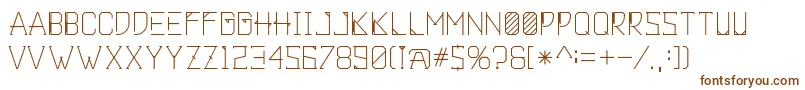 Czcionka Khemala – brązowe czcionki na białym tle