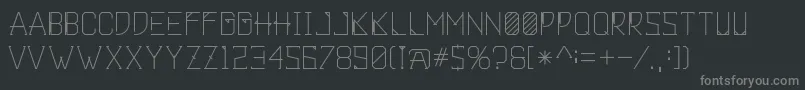 Khemala Font – Gray Fonts on Black Background
