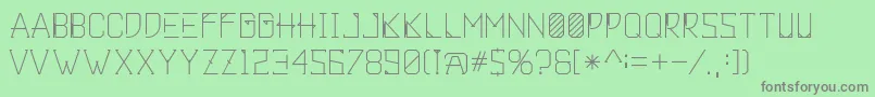 Khemala Font – Gray Fonts on Green Background