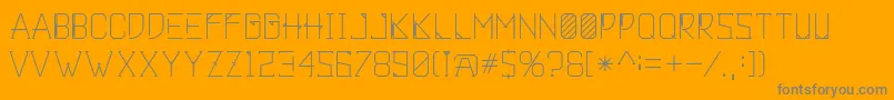 Khemala Font – Gray Fonts on Orange Background