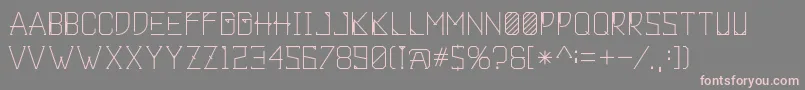 Khemala Font – Pink Fonts on Gray Background