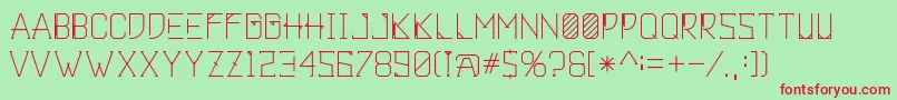 Khemala Font – Red Fonts on Green Background