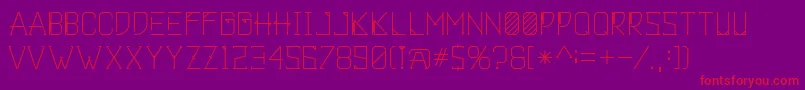 Khemala Font – Red Fonts on Purple Background