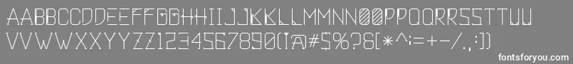 Khemala Font – White Fonts on Gray Background