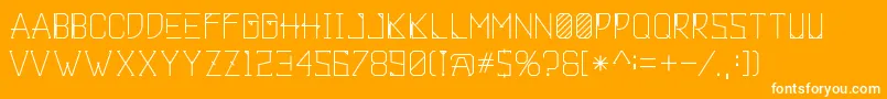 Khemala Font – White Fonts on Orange Background