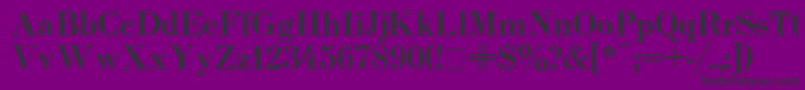Usualnew ffy Font – Black Fonts on Purple Background