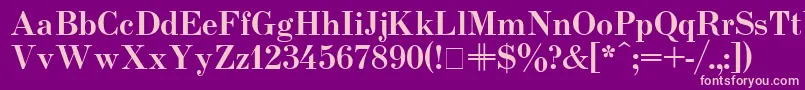 Usualnew ffy Font – Pink Fonts on Purple Background