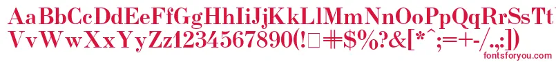 Шрифт Usualnew ffy – красные шрифты на белом фоне