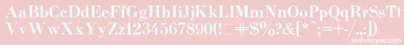 Usualnew ffy Font – White Fonts on Pink Background