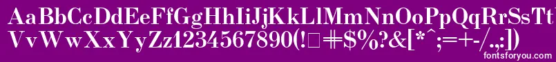 Usualnew ffy Font – White Fonts on Purple Background