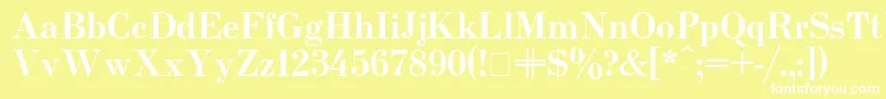 Usualnew ffy Font – White Fonts on Yellow Background