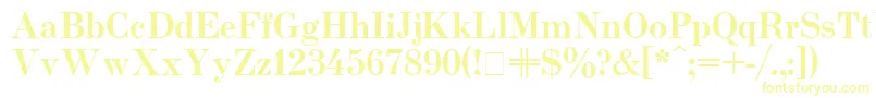 Usualnew ffy Font – Yellow Fonts on White Background