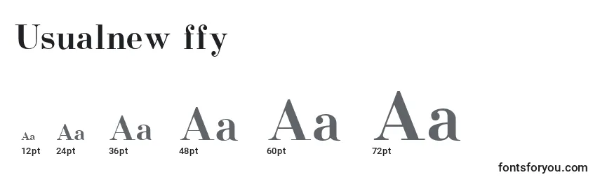Usualnew ffy Font Sizes