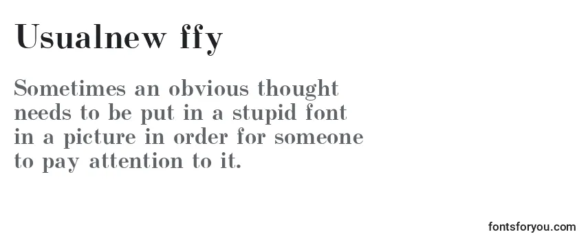 Usualnew ffy-fontti