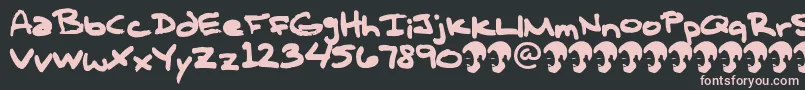 OpnTComplanaZ Font – Pink Fonts on Black Background