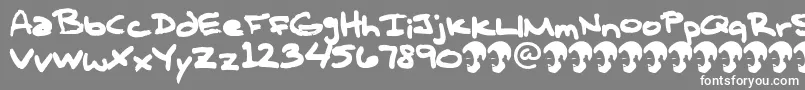 OpnTComplanaZ Font – White Fonts on Gray Background