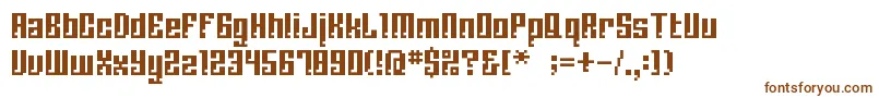 Шрифт Bmcorrode – коричневые шрифты на белом фоне