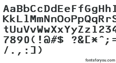 F25BankPrinter font – Fonts Starting With F