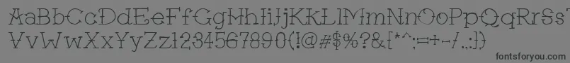 Czcionka Tattgf – czarne czcionki na szarym tle