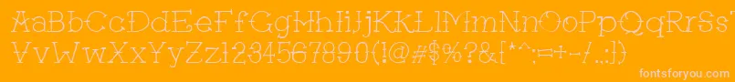 Tattgf Font – Pink Fonts on Orange Background