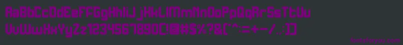 Шрифт PurposeAdvance – фиолетовые шрифты на чёрном фоне