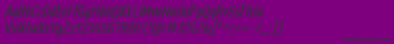 AllanRegular Font – Black Fonts on Purple Background