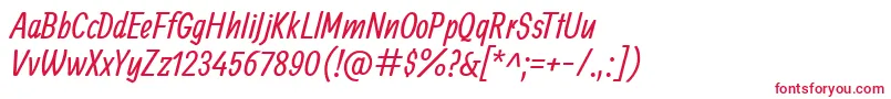 AllanRegular Font – Red Fonts on White Background