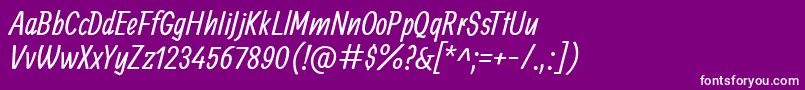 AllanRegular Font – White Fonts on Purple Background