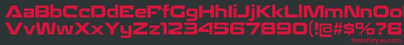 RechargeBd Font – Red Fonts on Black Background