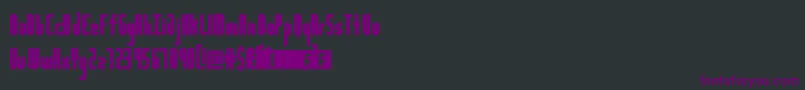 HighwayBlockSans Font – Purple Fonts on Black Background