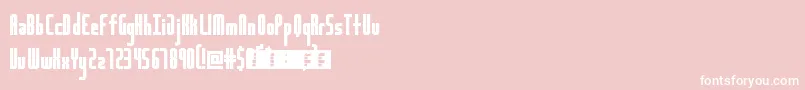 フォントHighwayBlockSans – ピンクの背景に白い文字