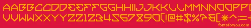 Más sobre la fuente Embezzler fuente Embezzler – Fuentes Naranjas Sobre Fondo Rojo