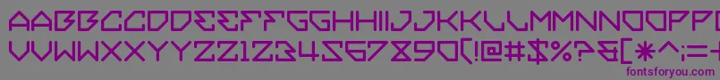 Embezzler Font – Purple Fonts on Gray Background