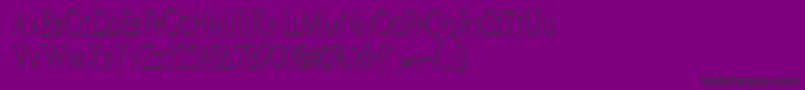 JwBrass Font – Black Fonts on Purple Background