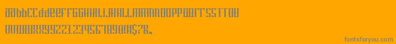 WristTat-Schriftart – Graue Schriften auf orangefarbenem Hintergrund
