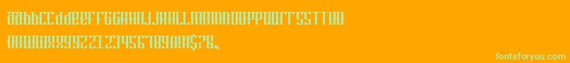 WristTat Font – Green Fonts on Orange Background