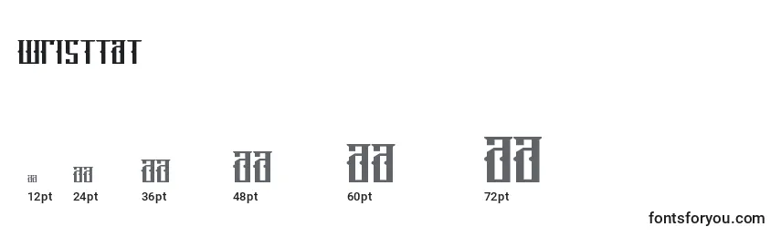 WristTat Font Sizes