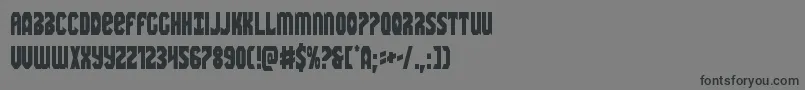 フォントWarnationcond – 黒い文字の灰色の背景