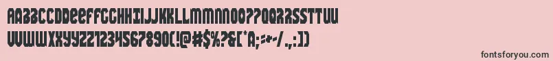 Warnationcond Font – Black Fonts on Pink Background
